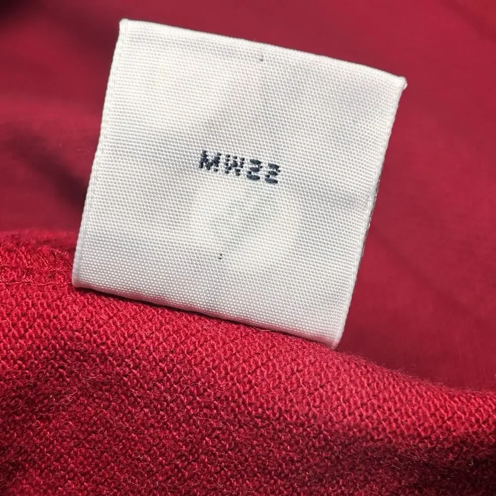 Polo Ralph Lauren Polo Shirt Long Sleeve 100 % Cotton Red Men's Extra Large